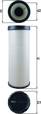 MAHLE LXS 252 - Filtro aria secondaria www.autoricambi360.it