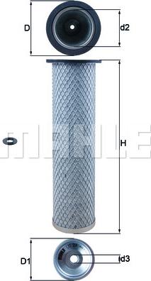 MAHLE LXS 214 - Filtro aria secondaria www.autoricambi360.it