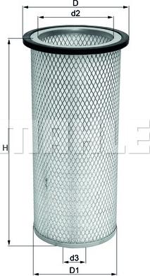 MAHLE LXS 217 - Filtro aria secondaria www.autoricambi360.it