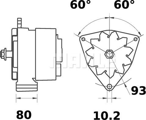 MAHLE MG 493 - Alternatore www.autoricambi360.it