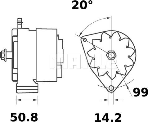 MAHLE MG 442 - Alternatore www.autoricambi360.it
