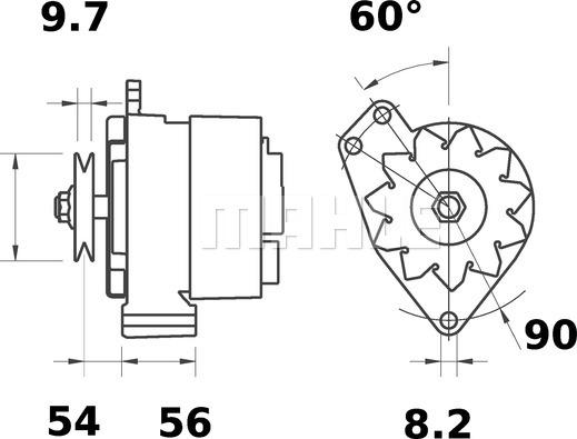 MAHLE MG 457 - Alternatore www.autoricambi360.it