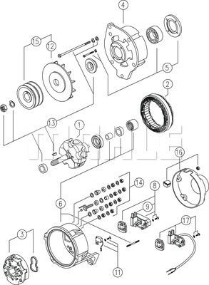 MAHLE MG 311 - Alternatore www.autoricambi360.it