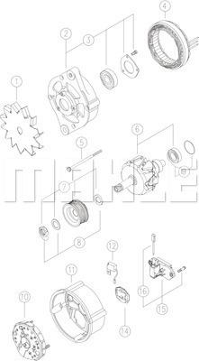 MAHLE MG 341 - Alternatore www.autoricambi360.it