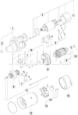 MAHLE MS 423 - Motorino d'avviamento www.autoricambi360.it