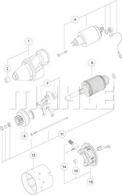 MAHLE MS 182 - Motorino d'avviamento www.autoricambi360.it