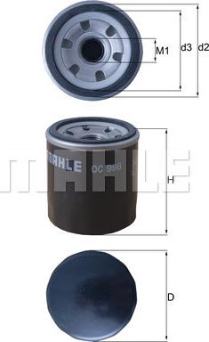 MAHLE OC 996 - Filtro olio www.autoricambi360.it