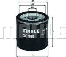 MAHLE OC 988 - Filtro olio www.autoricambi360.it