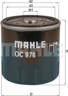 MAHLE OC 978 - Filtro olio www.autoricambi360.it