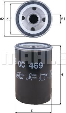 MAHLE OC 469 - Filtro olio www.autoricambi360.it