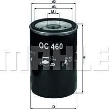 MAHLE OC 460 - Filtro olio www.autoricambi360.it