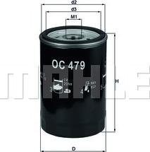 MAHLE OC 479 - Filtro olio www.autoricambi360.it