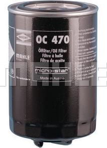 MAHLE OC 470 - Filtro olio www.autoricambi360.it