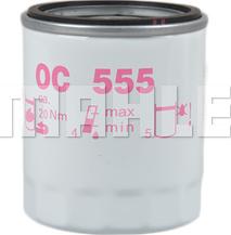 MAHLE OC 555 - Filtro olio www.autoricambi360.it