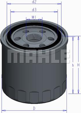 MAHLE OC 556 - Filtro olio www.autoricambi360.it