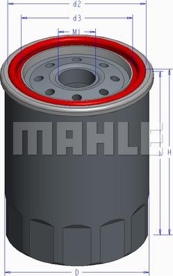 MAHLE OC 586 - Filtro olio www.autoricambi360.it