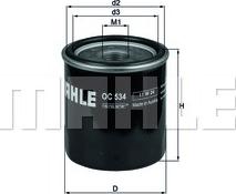MAHLE OC 534 - Filtro olio www.autoricambi360.it