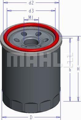 MAHLE OC 579 - Filtro olio www.autoricambi360.it