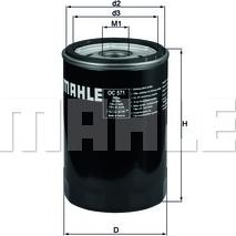 MAHLE OC 571 - Filtro olio www.autoricambi360.it