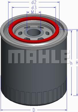 MAHLE OC 578 - Filtro olio www.autoricambi360.it