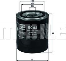 MAHLE OC 65 - Filtro olio www.autoricambi360.it