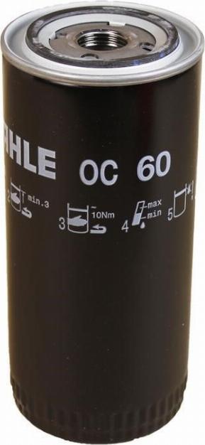 MAHLE OC 60 - Filtro olio www.autoricambi360.it