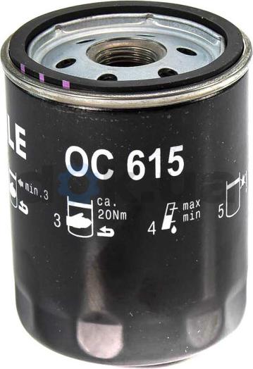MAHLE OC 615 - Filtro olio www.autoricambi360.it