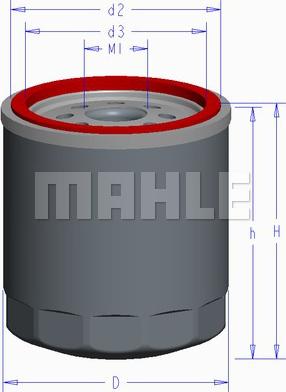 MAHLE OC 610 - Filtro olio www.autoricambi360.it