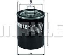 MAHLE OC 617 - Filtro olio www.autoricambi360.it