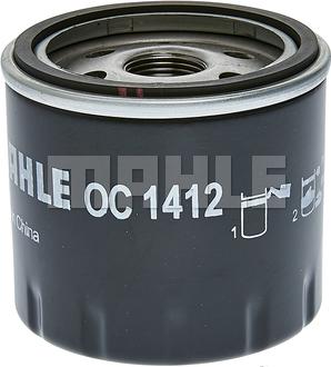 MAHLE OC 1412 - Filtro olio www.autoricambi360.it