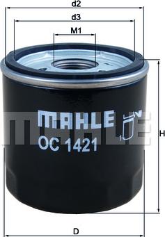 MAHLE OC 1421 - Filtro olio www.autoricambi360.it