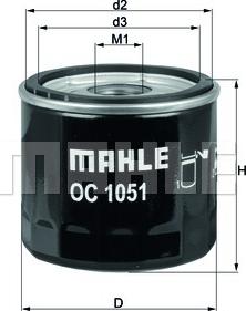 MAHLE OC 1051 - Filtro olio www.autoricambi360.it