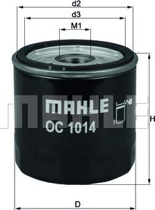 MAHLE OC 1014 - Filtro olio www.autoricambi360.it