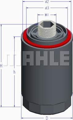 MAHLE OC 1022 - Filtro olio www.autoricambi360.it