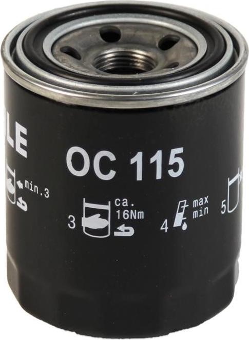 MAHLE OC 115 - Filtro olio www.autoricambi360.it
