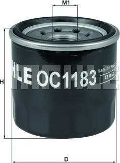 MAHLE OC 1183 - Filtro olio www.autoricambi360.it