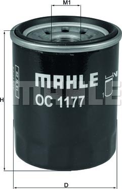 MAHLE OC 1177 - Filtro olio www.autoricambi360.it