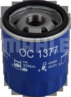 MAHLE OC 1377 - Filtro olio www.autoricambi360.it