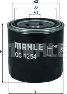 MAHLE OC 1254 - Filtro olio www.autoricambi360.it
