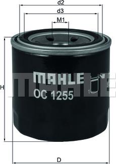 MAHLE OC 1255 - Filtro olio www.autoricambi360.it