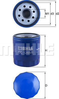 MAHLE OC 1268/8 - Filtro olio www.autoricambi360.it