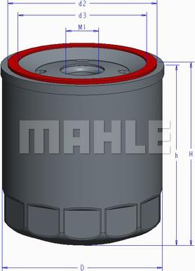 MAHLE OC 894 - Filtro olio www.autoricambi360.it