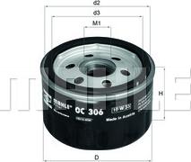 MAHLE OC 306 - Filtro olio www.autoricambi360.it