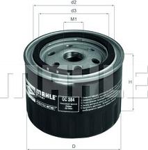 MAHLE OC 384 - Filtro olio www.autoricambi360.it