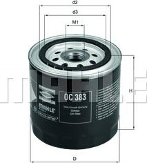 MAHLE OC 383 - Filtro olio www.autoricambi360.it