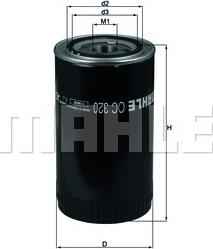 MAHLE OC 320 - Filtro olio www.autoricambi360.it