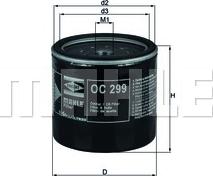 MAHLE OC 299 - Filtro olio www.autoricambi360.it