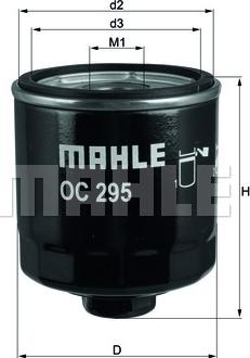 MAHLE OC 295 - Filtro olio www.autoricambi360.it