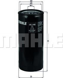 MAHLE OC 246 - Filtro olio www.autoricambi360.it