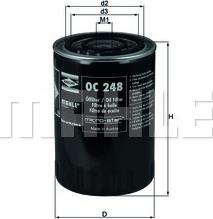 MAHLE OC 248 - Filtro olio www.autoricambi360.it
